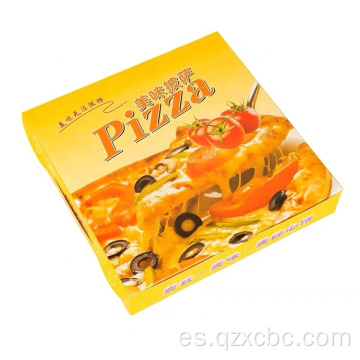 caja de embalaje de la caja de pizza desechable